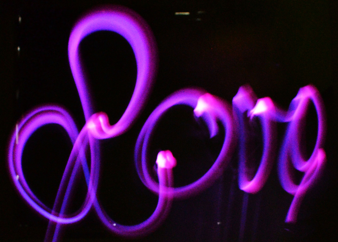 glow stick photography